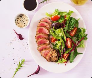 Salade met steak