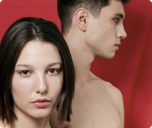 man and woman