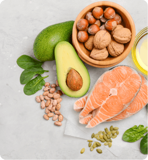 verschillende soorten eten die hoog zijn in vetten