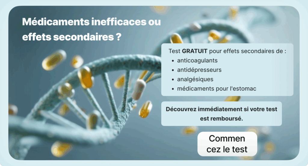 Questionnaire ADN pharmacogénétique